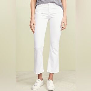 Frame Le Crop Mini Boot White Size 26